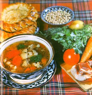 KAYNATMA SHURVA - MEAT BROTH WITH VEGETABLES, Uzbekistan at Home